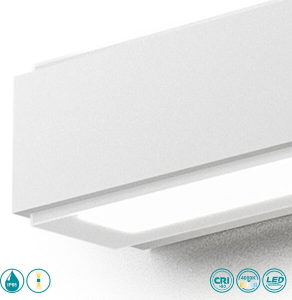 Απλίκα Εξωτερικού Χώρου Gea Luce Nox GES961 Λευκή (4000k)
