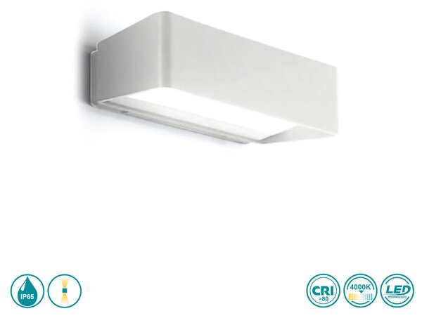 Απλίκα Εξωτερικού Χώρου Gea Luce Haru GES760 Λευκή (4000K)