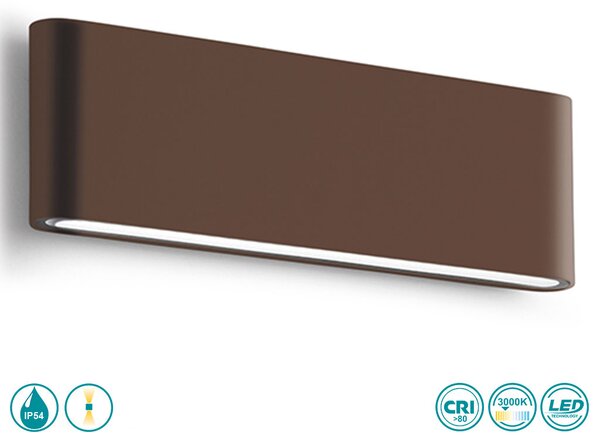 Απλίκα Εξωτερικού Χώρου Gea Luce Taarhi GES885C Καφέ (3000K)