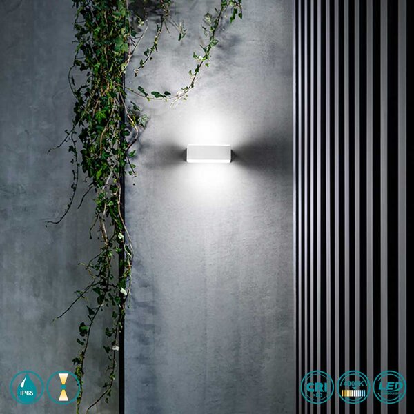 Απλίκα Εξωτερικού Χώρου Gea Luce Nox GES961 Λευκή (4000k)
