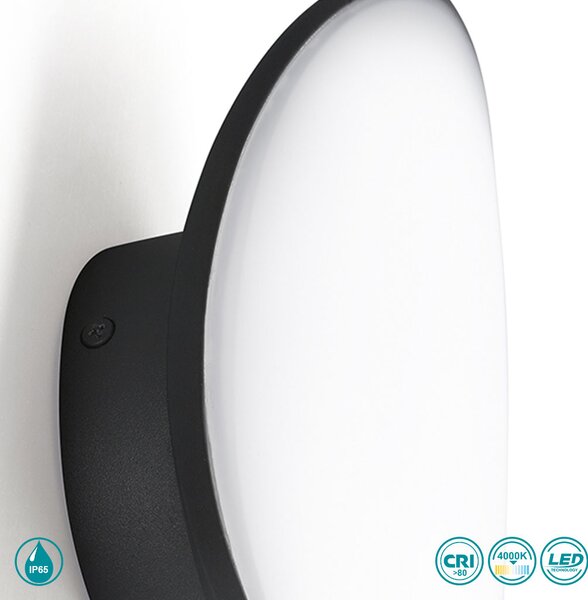 Απλίκα Εξωτερικού Χώρου Gea Luce Rhea GES120 Ανθρακί (4000K)