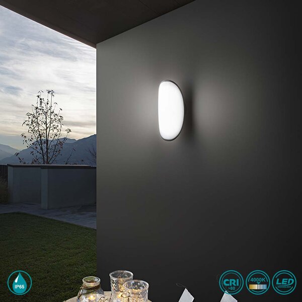 Απλίκα Εξωτερικού Χώρου Gea Luce Rhea GES120 Ανθρακί (4000K)