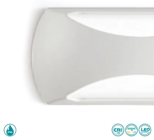 Απλίκα Εξωτερικού Χώρου Gea Luce Surya GPL252 Λευκό Ματ (4000K)