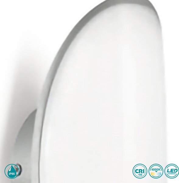 Απλίκα Εξωτερικού Χώρου Gea Luce Rhea GES121 Γκρι (4000K)