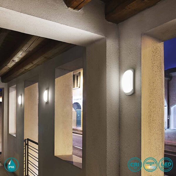 Απλίκα Εξωτερικού Χώρου Gea Luce Nut GPL251 Ανθρακί (4000K)
