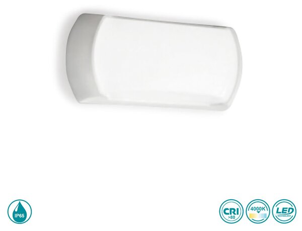 Απλίκα Εξωτερικού Χώρου Gea Luce Nut GPL250 Λευκή (4000K)