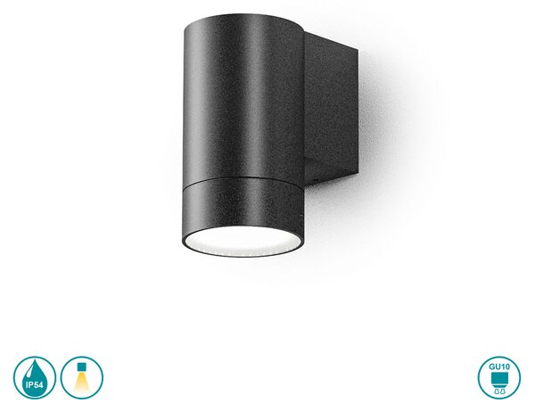 Απλίκα Εξωτερικού Χώρου Gea Luce Lily GES1061 Ανθρακί