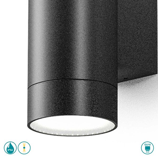 Απλίκα Εξωτερικού Χώρου Gea Luce Lily GES1065 Ανθρακί