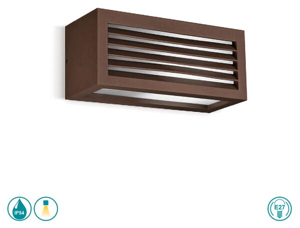 Απλίκα Εξωτερικού Χώρου Gea Luce Garo GES312 Καφέ