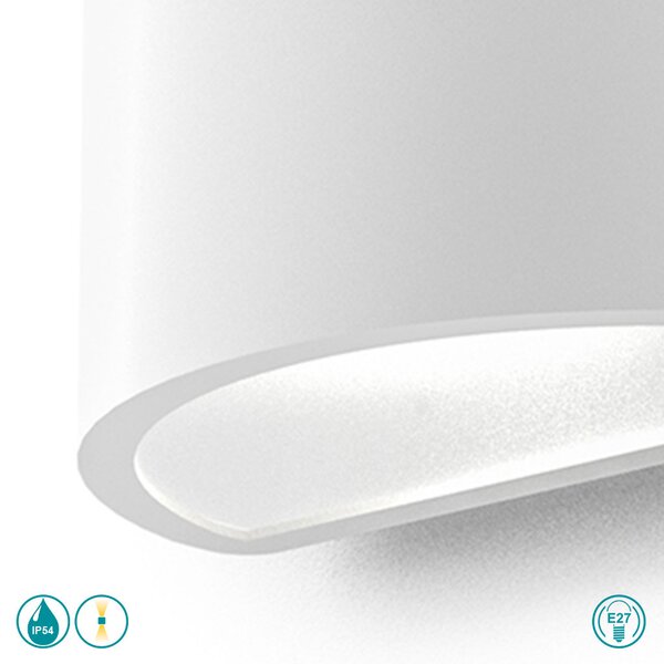 Απλίκα Εξωτερικού Χώρου Gea Luce Lan GES1050 Λευκή