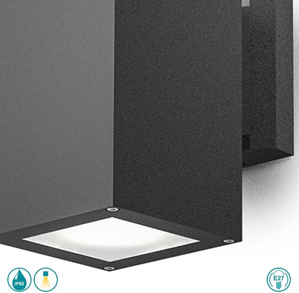 Απλίκα Εξωτερικού Χώρου Gea Luce Amon GES1013 Ανθρακί