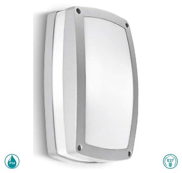 Φωτιστικό Οροφής Εξωτερικού Χώρου Gea Luce Ura GES301 Γκρι