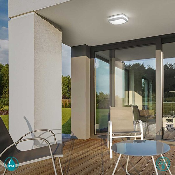 Φωτιστικό Οροφής Εξωτερικού Χώρου Gea Luce Ura GES300 Ανθρακί