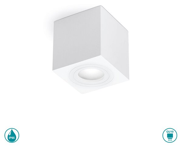 Φωτιστικό Οροφής Εξωτερικού Χώρου Gea Luce Sulis GES1070 Λευκό