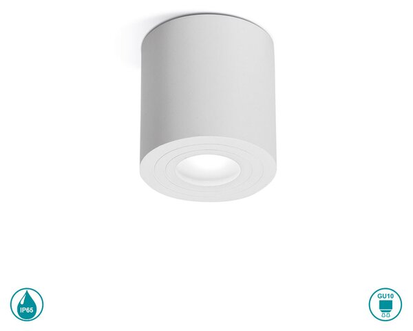 Φωτιστικό Οροφής Εξωτερικού Χώρου Gea Luce Sulis GES1073 Λευκό