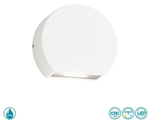 Απλίκα Εξωτερικού Χώρου Gea Luce Luly GES890N Λευκό Ματ (4000K)