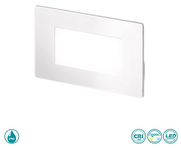 Απλίκα Εξωτερικού Χώρου Χωνευτή Gea Luce Maga GES810C (3000K)