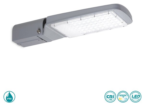 Φωτιστικό LED Δρόμου Gea Luce Tistar GES581N 100W Γκρι Ματ (4000K)