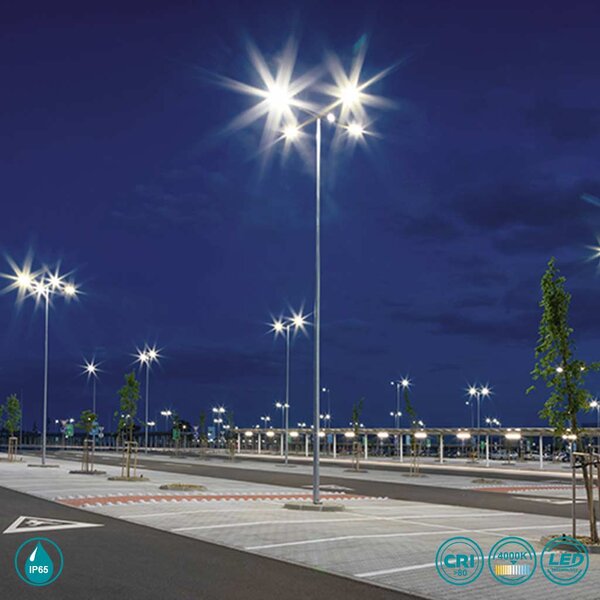 Φωτιστικό LED Δρόμου Gea Luce Tistar GES581N 100W Γκρι Ματ (4000K)