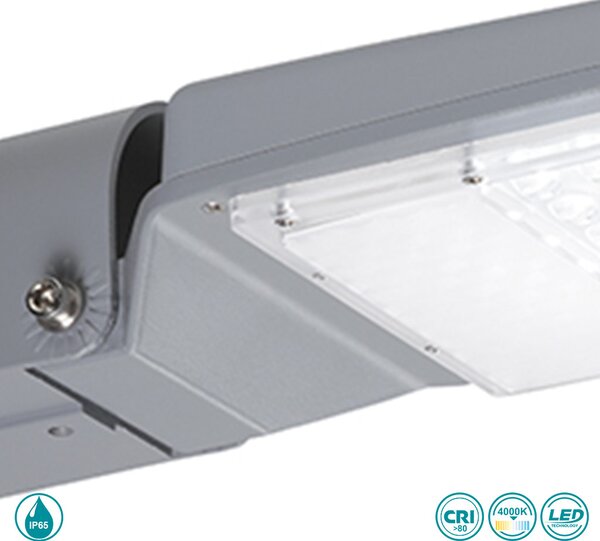 Φωτιστικό LED Δρόμου Gea Luce Tistar GES581N 100W Γκρι Ματ (4000K)