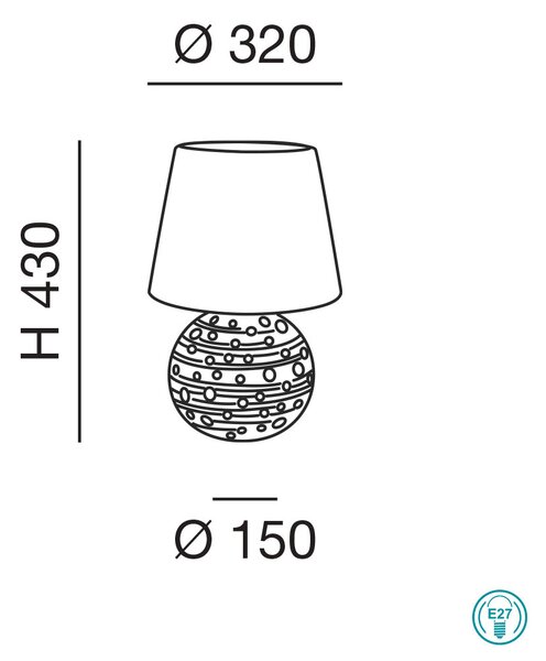 Φωτιστικό Επιτραπέζιο Fabas Luce Corvara 3531-31-102 Λευκό