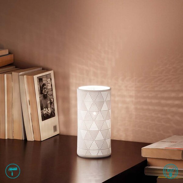 Φωτιστικό Επιτραπέζιο Fabas Luce Micol 3528-30-102 Λευκό