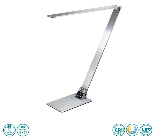 Φωτιστικό Επιτραπέζιο Fabas Luce Wasp 3265-30-212 Αλουμίνιο
