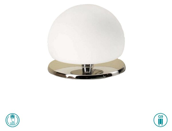 Φωτιστικό Επιτραπέζιο Fabas Luce Morgana 3570-30-138 Χρώμιο