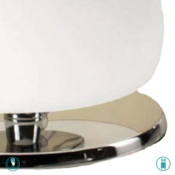 Φωτιστικό Επιτραπέζιο Fabas Luce Morgana 3570-30-138 Χρώμιο