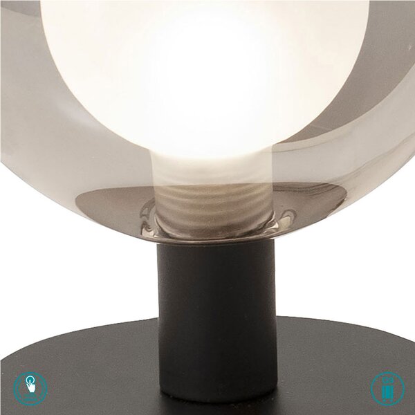 Φωτιστικό Επιτραπέζιο Fabas Luce Teramo 3554-31-126 Φυμέ