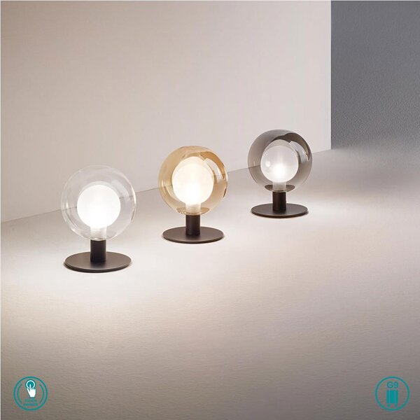 Φωτιστικό Επιτραπέζιο Fabas Luce Teramo 3554-31-126 Φυμέ