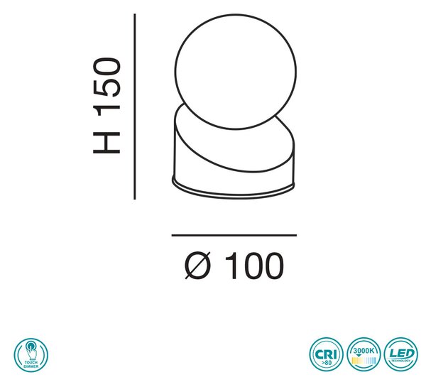 Πορτατίφ Fabas Luce Gravity 3360-30-102 Λευκό