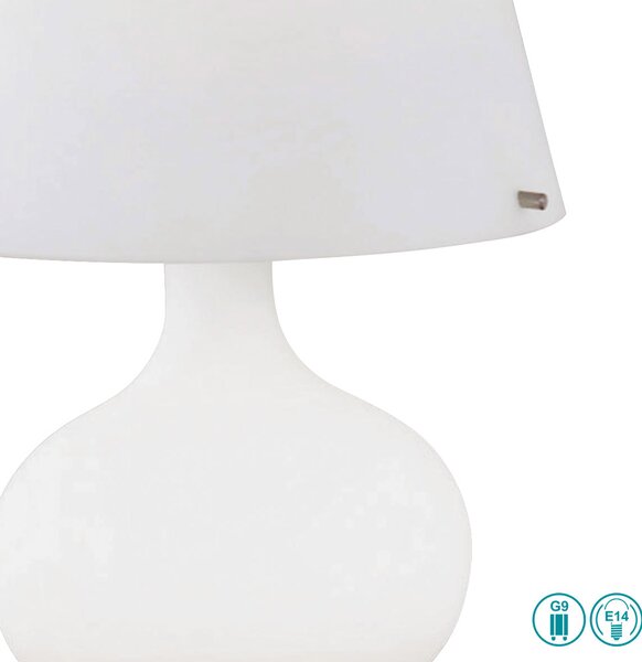 Φωτιστικό Επιτραπέζιο Fabas Luce Ade 2533-34-102 Λευκό