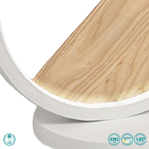 Λάμπα Επιτραπέζια Fabas Luce Pierre 3695-30-102 Λευκό