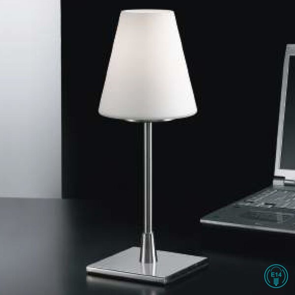 Φωτιστικό Επιτραπέζιο Fabas Luce Lucy Big 2653-31-178 Νίκελ Ματ