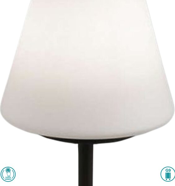 Φωτιστικό Επιτραπέζιο Fabas Luce Lucy 3568-30-101 Μαύρο