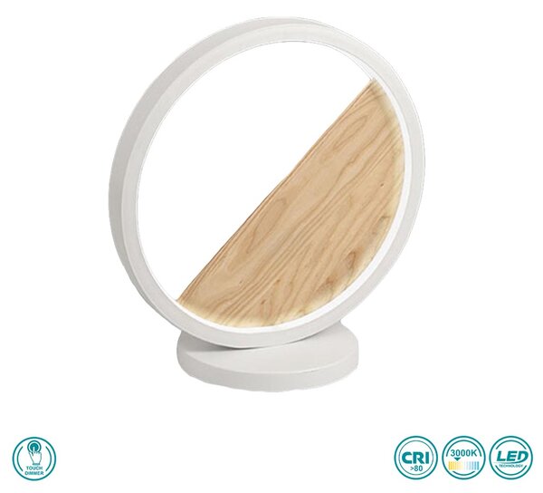 Λάμπα Επιτραπέζια Fabas Luce Pierre 3695-30-102 Λευκό