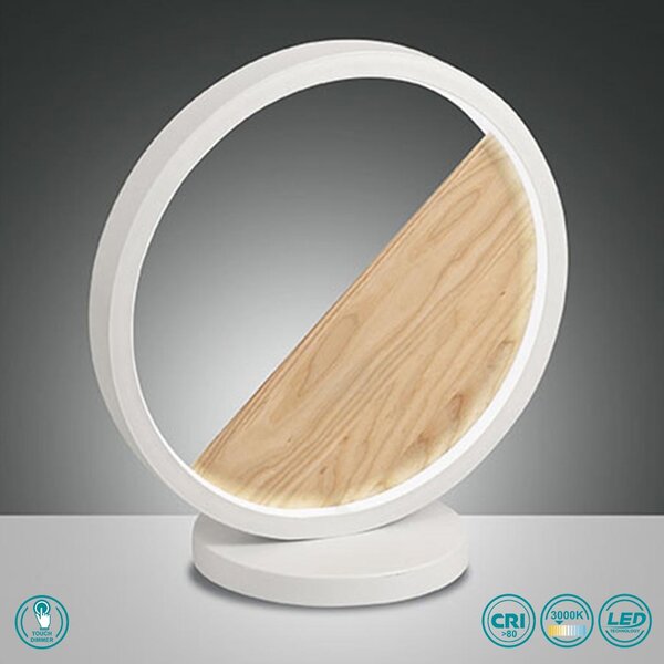 Λάμπα Επιτραπέζια Fabas Luce Pierre 3695-30-102 Λευκό