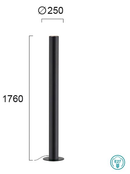 Φωτιστικό Δαπέδου Viokef Tube 39003700
