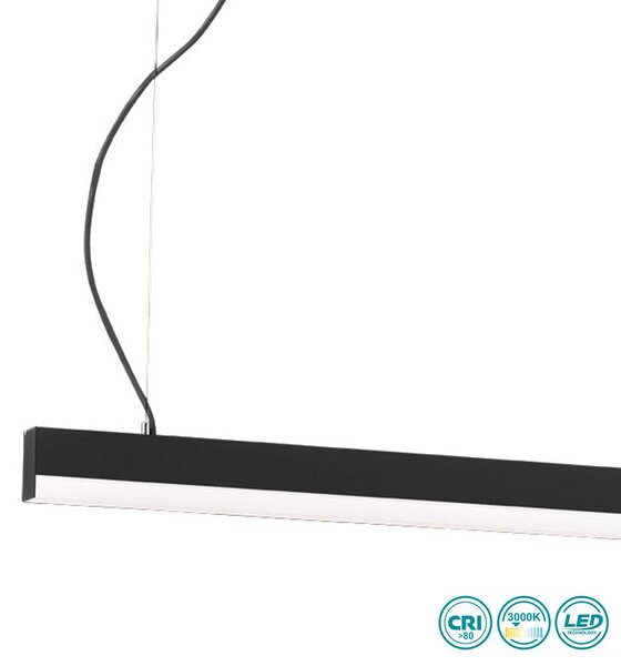 Γραμμικό Φωτιστικό Viokef Aria 3911-0018-3-B Μαύρο (3000K)