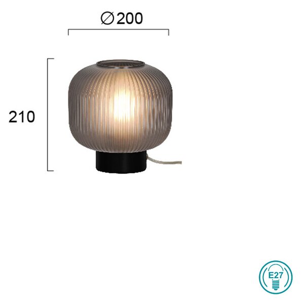 Φωτιστικό Επιτραπέζιο Viokef Astor 4257701 Φυμέ