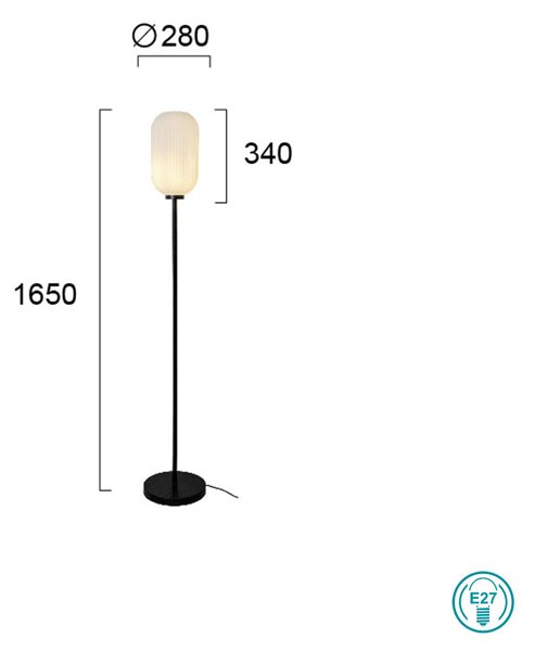 Φωτιστικό Δαπέδου Viokef Astor 4257800 Λευκό