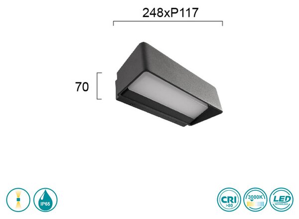 Απλίκα Εξωτερικού Χώρου Viokef Edison 4255500