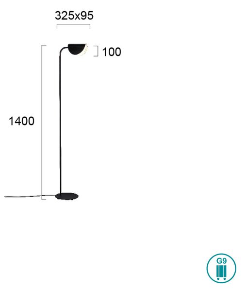 Φωτιστικό Δαπέδου Viokef Ada 4248400