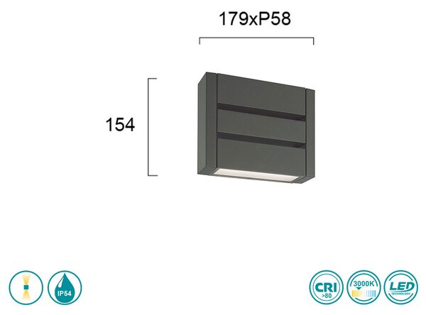 Απλίκα Εξωτερικού Χώρου Viokef Delos 4256700