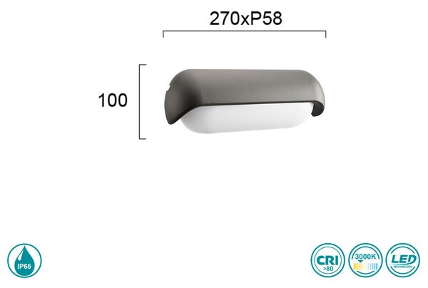 Απλίκα Εξωτερικού Χώρου Viokef Titus 4255700