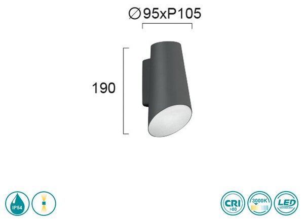 Απλίκα Εξωτερικού Χώρου Viokef Vista 4260500