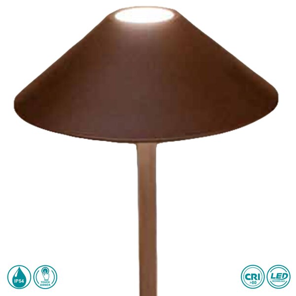 Λάμπα Επιτραπέζια Επαναφορτιζόμενη Ondaluce Lt.Moon/Corten Σκουριά