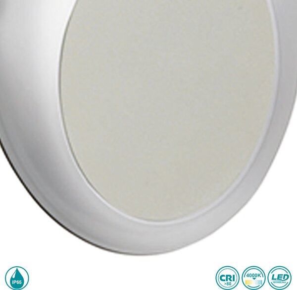 Απλίκα Εξωτερικού Χώρου Ondaluce Ap.Shell/Silver Ασημί