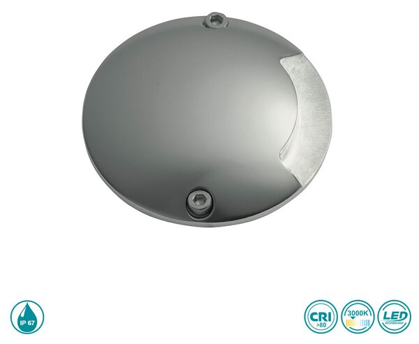 Επιδαπέδιο Χωνευτό Φωτιστικό Εξωτερικού Χώρου Ondaluce Neo/1